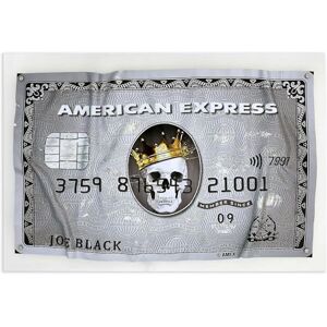 ART Druk na pleksiglasie "American Express Czaszka ART Druk na pleksiglasie "American Express Czaszka