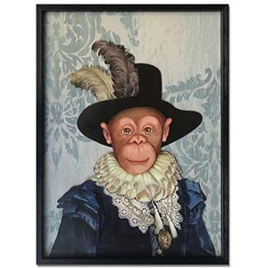 ART Portret małpy w kostiumie rycerza ART Portret małpy w kostiumie rycerza