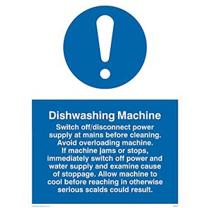 Viking Opakowanie pięć znak z zasadami maszyny do mycia naczyń 150 x 200 mm A5P Viking Opakowanie pięć znak z zasadami maszyny do mycia naczyń 150 x 200 mm A5P