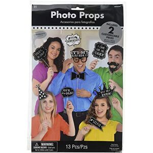 amscan Chalkboard Birthday Photo Props /13 amscan Chalkboard Birthday Photo Props /13