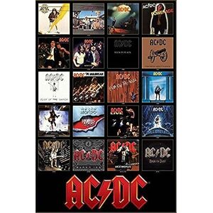 Buyartforless AC/DC okładki albumów dyskograficznych 1976-2014 36x24 muzyka druk artystyczny plakat ACDC Buyartforless AC/DC okładki albumów dyskograficznych 1976-2014 36x24 muzyka druk artystyczny plakat ACDC