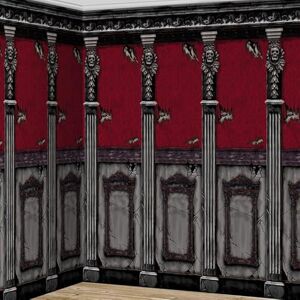 amscan 676108-55 2 Scene-Setter rolki dekoracyjne Gothic Mansion plastik 121 x 609 cm, Multi amscan 676108-55 2 Scene-Setter rolki dekoracyjne Gothic Mansion plastik 121 x 609 cm, Multi