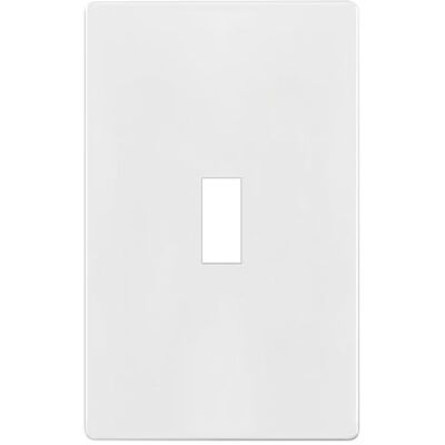 ENERLITES Bezśrubowy przełącznik ścienny, osłona włącznika światła, standardowy rozmiar pojedynczy 11,9 cm x 7,4 cm, nietłukący się poliwęglan termoplastyczny, SI8811-W, biały ENERLITES Bezśrubowy przełącznik ścienny, osłona włącznika światła, standardowy rozmiar pojedynczy 11,9 cm x 7,4 cm, nietłukący się poliwęglan termoplastyczny, SI8811-W, biały