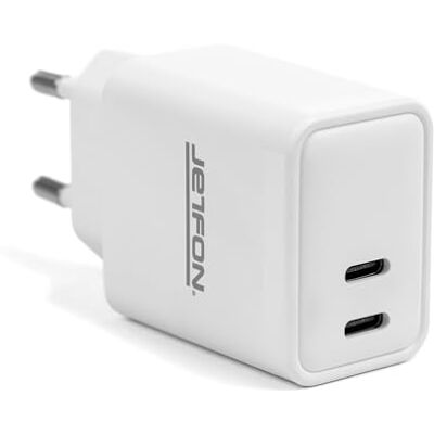 Jetfon Podwójna ładowarka USB-C, 10W Jetfon Podwójna ładowarka USB-C, 10W