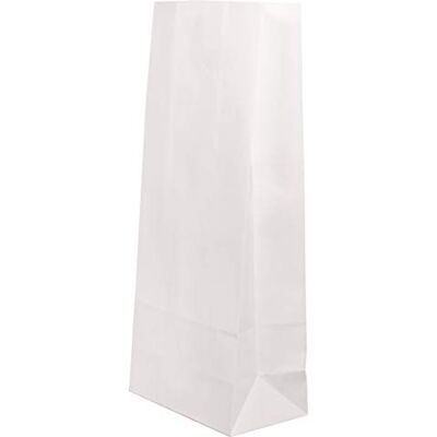 Rayher 67276102 torebki na prezenty z papieru do napełniania, 25 torebek papierowych z dnem, białe, 10 x 24 x 6 cm, 80 g/m2 Rayher 67276102 torebki na prezenty z papieru do napełniania, 25 torebek papierowych z dnem, białe, 10 x 24 x 6 cm, 80 g/m2