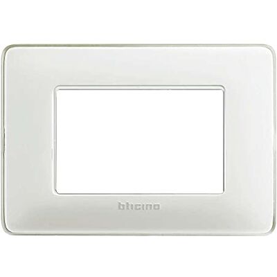 Bticino Płyta czołowa 3 modułów, biała, AM4803CBN Bticino Płyta czołowa 3 modułów, biała, AM4803CBN