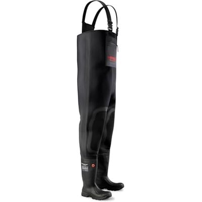 LJ2HDCW.47 Dunlop Protective Footwear, TerraPRO neoprenowe wodery ze stalowym noskiem, wodoodporne buty robocze, idealne do wędkowania, wędkowania sportowego i aktywności na świeżym powietrzu, czarne, rozmiar 40 LJ2HDCW.47 Dunlop Protective Footwear, TerraPRO neoprenowe wodery ze stalowym noskiem, wodoodporne buty robocze, idealne do wędkowania, wędkowania sportowego i aktywności na świeżym powietrzu, czarne, rozmiar 40