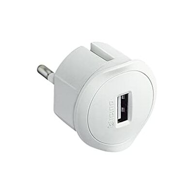 Bticino s3625du zasilacz sieciowy z wtyczką USB 1.5 a do wszystkich standardowych gniazd, biały Bticino s3625du zasilacz sieciowy z wtyczką USB 1.5 a do wszystkich standardowych gniazd, biały