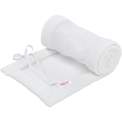 babybay Gniazdko z siatki waflowej pasuje do modelu Maxi, Boxspring, Comfort i Comfort Plus, kolor biały babybay Gniazdko z siatki waflowej pasuje do modelu Maxi, Boxspring, Comfort i Comfort Plus, kolor biały