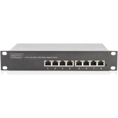 Digitus 10" przełącznik 8-portowy Gigabit Ethernet Digitus 10" przełącznik 8-portowy Gigabit Ethernet