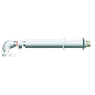 Ariston 3319048 akcesoria do gazowych podgrzewaczy przepływowych Next Evo X Sft, pełne wyjście, poziome, 60/100 mm, z przyłączem analizy, szare Ariston 3319048 akcesoria do gazowych podgrzewaczy przepływowych Next Evo X Sft, pełne wyjście, poziome, 60/100 mm, z przyłączem analizy, szare