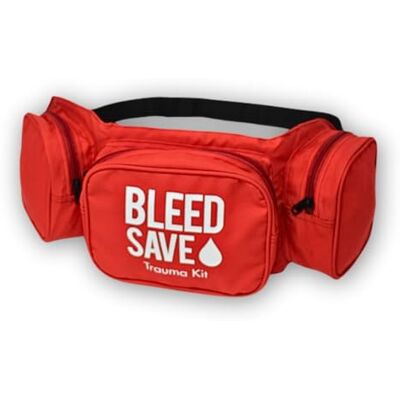BLEEDSAVE Trauma saszetka biodrowa – 600 D wodoodporna czerwona torba "Trauma Kit" z 3 szeroko otwieranymi kieszeniami i regulowanym paskiem, 570 × 190 × 80 mm, torba do przenoszenia bez użycia rąk BLEEDSAVE Trauma saszetka biodrowa – 600 D wodoodporna czerwona torba "Trauma Kit" z 3 szeroko otwieranymi kieszeniami i regulowanym paskiem, 570 × 190 × 80 mm, torba do przenoszenia bez użycia rąk