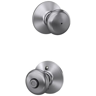 SCHLAGE F40PLY626 Pokrętło prywatności Plymouth, satynowy chrom SCHLAGE F40PLY626 Pokrętło prywatności Plymouth, satynowy chrom