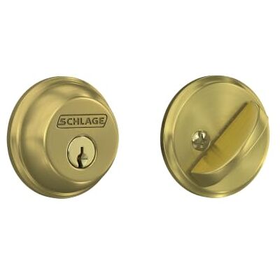 SCHLAGE B60N 608 zasuwa jednocylindrowa, satynowy mosiądz firmy Lock Company SCHLAGE B60N 608 zasuwa jednocylindrowa, satynowy mosiądz firmy Lock Company