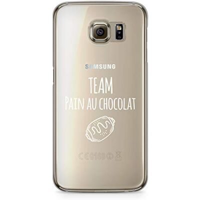 ZOKKO Samsung S6 Team Chocolate Pain Miękki przezroczysty tusz biały ZOKKO Samsung S6 Team Chocolate Pain Miękki przezroczysty tusz biały