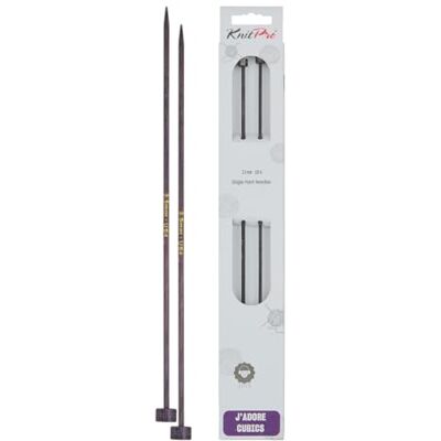 KnitPro Jadore Cubics, Druty jednoostrzowe, średnica 3,50 mm, długość 25 cm KnitPro Jadore Cubics, Druty jednoostrzowe, średnica 3,50 mm, długość 25 cm