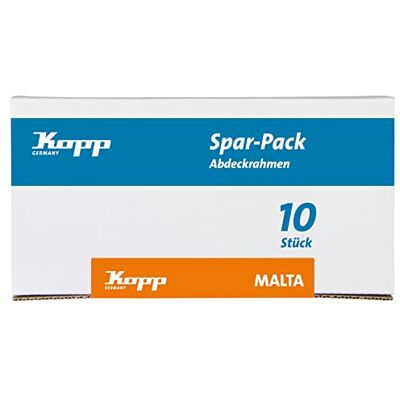 Kopp 309113018 Profipack 1-komorowa ramka osłonowa, arktis-biała Kopp 309113018 Profipack 1-komorowa ramka osłonowa, arktis-biała