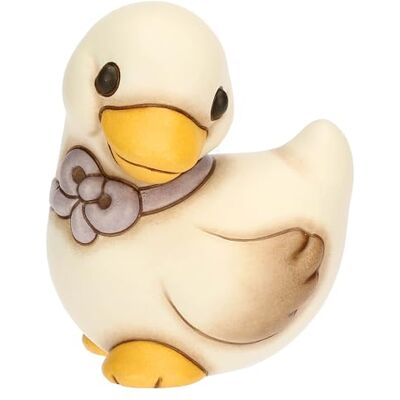 THUN Gęś Julie z kokardą w kolorze fioletowym, ceramiczna, kolekcja wiosennego ogrodu, 7,3 x 8,3 x 9,9 cm THUN Gęś Julie z kokardą w kolorze fioletowym, ceramiczna, kolekcja wiosennego ogrodu, 7,3 x 8,3 x 9,9 cm