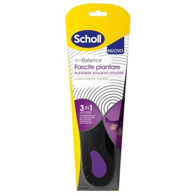 Dr. Scholl's Scholl In-Balance wkładka ze wzmocnionym łukiem i wsparciem pięty do łagodzenia bólu powięzi podeszwowej, rozmiar S (37-39,5), 1 para, dla mężczyzn i kobiet Dr. Scholl's Scholl In-Balance wkładka ze wzmocnionym łukiem i wsparciem pięty do łagodzenia bólu powięzi podeszwowej, rozmiar S (37-39,5), 1 para, dla mężczyzn i kobiet