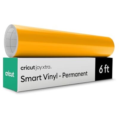 Cricut Smart Vinyl trwały, żółty kukurydziany, 24 cm x 1,8 m (1) Cricut Smart Vinyl trwały, żółty kukurydziany, 24 cm x 1,8 m (1)