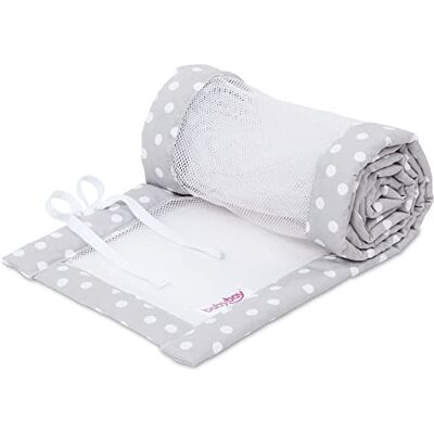 babybay babynest Mesh-Piqué pasuje do modelu oryginalnego, perłowe szare punkty białe babybay babynest Mesh-Piqué pasuje do modelu oryginalnego, perłowe szare punkty białe