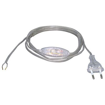 Kopp 140310090 Kabel Euro z Przełącznikiem Przezroczysty 2 m Kopp 140310090 Kabel Euro z Przełącznikiem Przezroczysty 2 m