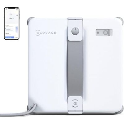 ECOVACS WINBOT Mini 2 robot do mycia okien ze szczotkami narożnymi i rozpylaniem ultradźwiękowym, ultra cienki i lekki, do wąskich okien, inteligentna nawigacja, 6 trybów aplikacji, 10-stopniowy ECOVACS WINBOT Mini 2 robot do mycia okien ze szczotkami narożnymi i rozpylaniem ultradźwiękowym, ultra cienki i lekki, do wąskich okien, inteligentna nawigacja, 6 trybów aplikacji, 10-stopniowy