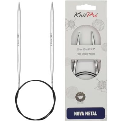 KnitPro Nova Metal (60 cm, 5,50) okrągłe igły na drutach 1 Sztuck KnitPro Nova Metal (60 cm, 5,50) okrągłe igły na drutach 1 Sztuck