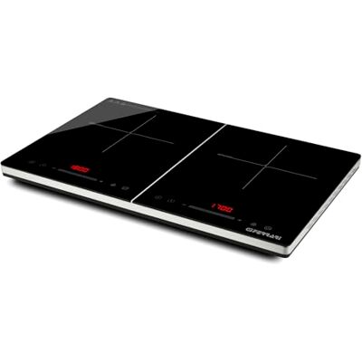 Acer G10209 Energiko Duo kuchenka indukcyjna, 1800 W + 1700 W, smukła konstrukcja, regulowana temperatura, Booster, timer, wyświetlacz cyfrowy, blokada bezpieczeństwa, czarny/szaro-srebrny Acer G10209 Energiko Duo kuchenka indukcyjna, 1800 W + 1700 W, smukła konstrukcja, regulowana temperatura, Booster, timer, wyświetlacz cyfrowy, blokada bezpieczeństwa, czarny/szaro-srebrny