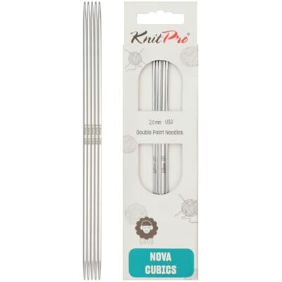 KnitPro Igły dwuszpiczaste Nova Cubics – szpilki dwustronne 12,5 cm x 2 mm, opakowanie 5 szt. KnitPro Igły dwuszpiczaste Nova Cubics – szpilki dwustronne 12,5 cm x 2 mm, opakowanie 5 szt.