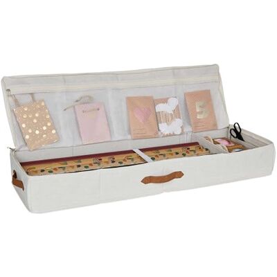 Store it Portarotolo per carta da regalo in lino Madelyn Grigio chiaro - Organizer na papier do prezentów Store it Portarotolo per carta da regalo in lino Madelyn Grigio chiaro - Organizer na papier do prezentów