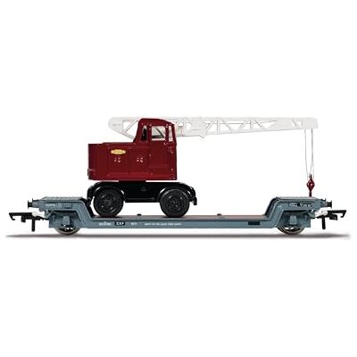 Hornby R60238 BR, Loriot Y Machinery Truck z 4 zestawami wagonów kolejowych British Coles Crane-Era, szaro-czerwony Hornby R60238 BR, Loriot Y Machinery Truck z 4 zestawami wagonów kolejowych British Coles Crane-Era, szaro-czerwony