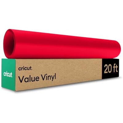 Cricut Value Permanent Vinyl, Matte Red (12in x 20ft Roll) Cricut Value Permanent Vinyl, Matte Red (12in x 20ft Roll)