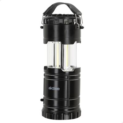 AKTIVE Wielofunkcyjna lampa LED 3 w 1 z latarką i wentylatorem, 31 diod LED, 250-270 lumenów, zasięg 3-5 metrów, 2 prędkości, przenośna i kompaktowa, zasilana 3 bateriami AA (63103) AKTIVE Wielofunkcyjna lampa LED 3 w 1 z latarką i wentylatorem, 31 diod LED, 250-270 lumenów, zasięg 3-5 metrów, 2 prędkości, przenośna i kompaktowa, zasilana 3 bateriami AA (63103)