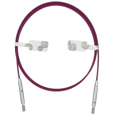 KnitPro Thin&Flex 360°Swivel Inter.cable 120cm fioletowy 1 szt KnitPro Thin&Flex 360°Swivel Inter.cable 120cm fioletowy 1 szt