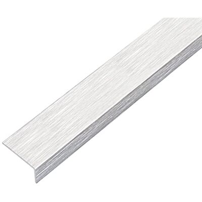 Alberts 489106 Profil kątownikowy samoprzylepny aluminium, design stal szlachetna, jasny 1000 x 20 x 10 mm Alberts 489106 Profil kątownikowy samoprzylepny aluminium, design stal szlachetna, jasny 1000 x 20 x 10 mm