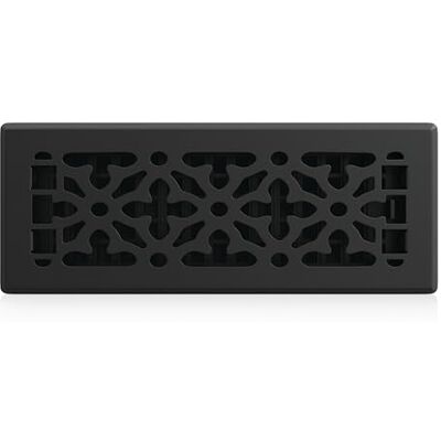 Decor Grates AGH310-BLK, Gotycka stalowa kratka podłogowa, 7,5 x 10, teksturowane czarne wykończenie Decor Grates AGH310-BLK, Gotycka stalowa kratka podłogowa, 7,5 x 10, teksturowane czarne wykończenie