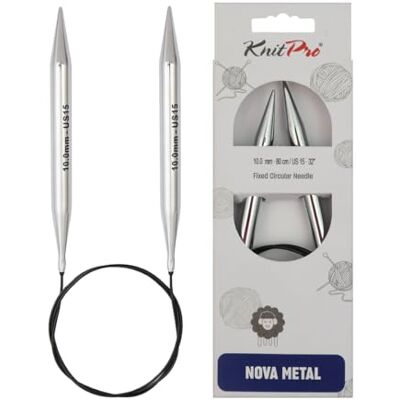 KnitPro Nova stałe (120 cm x 10,00 mm) igły okrągłe 1 Sztuck KnitPro Nova stałe (120 cm x 10,00 mm) igły okrągłe 1 Sztuck