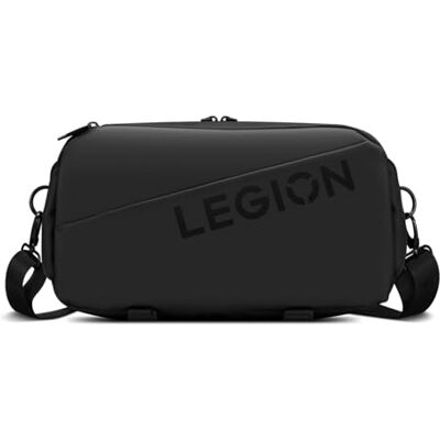 IBM Legion Sling Bag, Waterproof Carrying Case Bag for Legion Go Gaming Console, Black, Custom Fit Console Carrier, Adjustable Shoulder Strap, Multiple Compartments, Durable and Stylish Design IBM Legion Sling Bag, Waterproof Carrying Case Bag for Legion Go Gaming Console, Black, Custom Fit Console Carrier, Adjustable Shoulder Strap, Multiple Compartments, Durable and Stylish Design