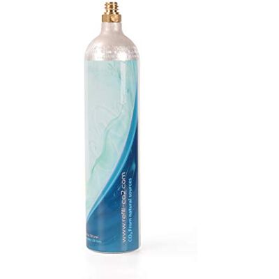 Levivo Cylinder CO2 XXL o pojemności 1,2 litra, podwójna ilość CO2 na do 120 litrów wody gazowanej, do użytku tylko w nowym saturatorze ze szklanymi butelkami, łatwy w obsłudze Levivo Cylinder CO2 XXL o pojemności 1,2 litra, podwójna ilość CO2 na do 120 litrów wody gazowanej, do użytku tylko w nowym saturatorze ze szklanymi butelkami, łatwy w obsłudze