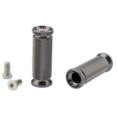 Puig 22600Y obrabiane aluminium podnóżki adaptera pilota z anodowanym wykończeniem i regulacją milimetrową do precyzyjnego montażu, tytanu Puig 22600Y obrabiane aluminium podnóżki adaptera pilota z anodowanym wykończeniem i regulacją milimetrową do precyzyjnego montażu, tytanu