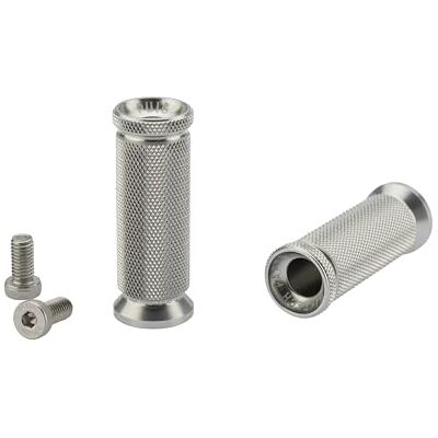 Puig 22600P Obrobione aluminium podnóżki pilotów z anodowanym wykończeniem i regulacją milimetrową do precyzyjnego montażu, srebrny Puig 22600P Obrobione aluminium podnóżki pilotów z anodowanym wykończeniem i regulacją milimetrową do precyzyjnego montażu, srebrny