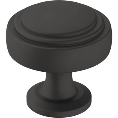 Amerock Gałka do szafki czarna matowa średnica 32 mm Winsome 1 opakowanie gałka szuflady osprzęt do szafki Amerock Gałka do szafki czarna matowa średnica 32 mm Winsome 1 opakowanie gałka szuflady osprzęt do szafki