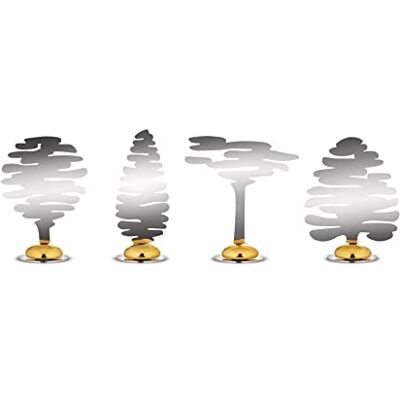 Alessi Boucquillon & Maaoui Zestaw czterech markerów ze stali AISI 430 z magnesem w porcelanie, jeden rozmiar Alessi Boucquillon & Maaoui Zestaw czterech markerów ze stali AISI 430 z magnesem w porcelanie, jeden rozmiar