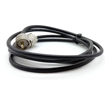 Jetfon Przedłużacz koncentryczny RG-58 150 cm z 2 złączami PL-259 (M) Jetfon Przedłużacz koncentryczny RG-58 150 cm z 2 złączami PL-259 (M)