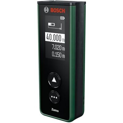 Bosch Dalmierz Laserowy Zamo (zasięg do 40 m, USB‑C, zapis 10 pomiarów, bez adapterów, akumulatory AAA) Bosch Dalmierz Laserowy Zamo (zasięg do 40 m, USB‑C, zapis 10 pomiarów, bez adapterów, akumulatory AAA)