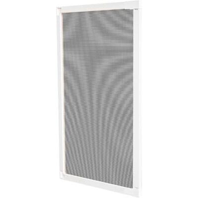 Amig Przesuwana moskitiera do okien biała aluminiowa i szara siatka z włókna szklanego regulowana i nadająca się do cięcia szybki montaż na ramie okiennej 70 x 130 cm Amig Przesuwana moskitiera do okien biała aluminiowa i szara siatka z włókna szklanego regulowana i nadająca się do cięcia szybki montaż na ramie okiennej 70 x 130 cm
