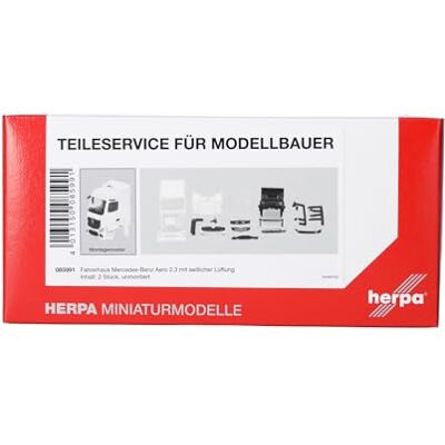 Herpa Akcesoria do kabiny serwisowej Mercedes-Benz Actros Streamspace 2.3 z boczną wentylacją (2 sztuki) w skali 1:87, model miniaturowy, tworzywo sztuczne Herpa Akcesoria do kabiny serwisowej Mercedes-Benz Actros Streamspace 2.3 z boczną wentylacją (2 sztuki) w skali 1:87, model miniaturowy, tworzywo sztuczne