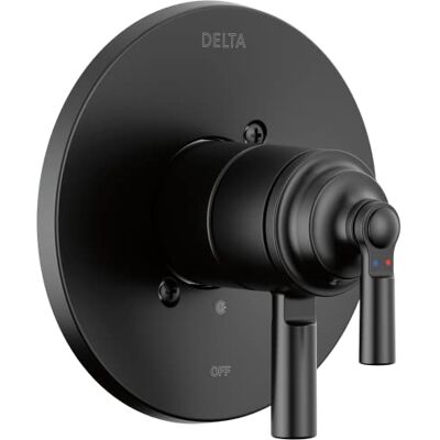 DELTA T17035-BL listwa zaworowa Saylor, czarna matowa DELTA T17035-BL listwa zaworowa Saylor, czarna matowa