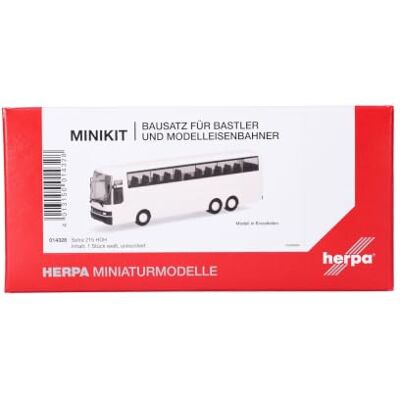 Herpa Minikit Setra 215 HDH, biały, model w skali 1:87 Oryginalny zestaw dla kolekcjonerów i fanów modelarstwa od 14 lat, plastik, Made in Germany, do samodzielnego montażu Herpa Minikit Setra 215 HDH, biały, model w skali 1:87 Oryginalny zestaw dla kolekcjonerów i fanów modelarstwa od 14 lat, plastik, Made in Germany, do samodzielnego montażu